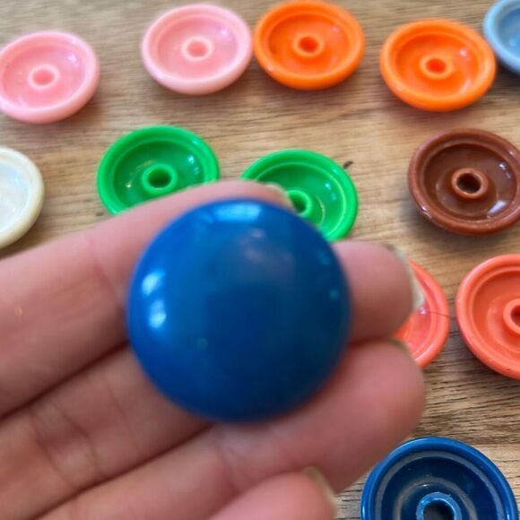 10 pair earrings exchangeable magnetic VINTAGE 80's 90's box bulk earrings round - Picture 4 of 4